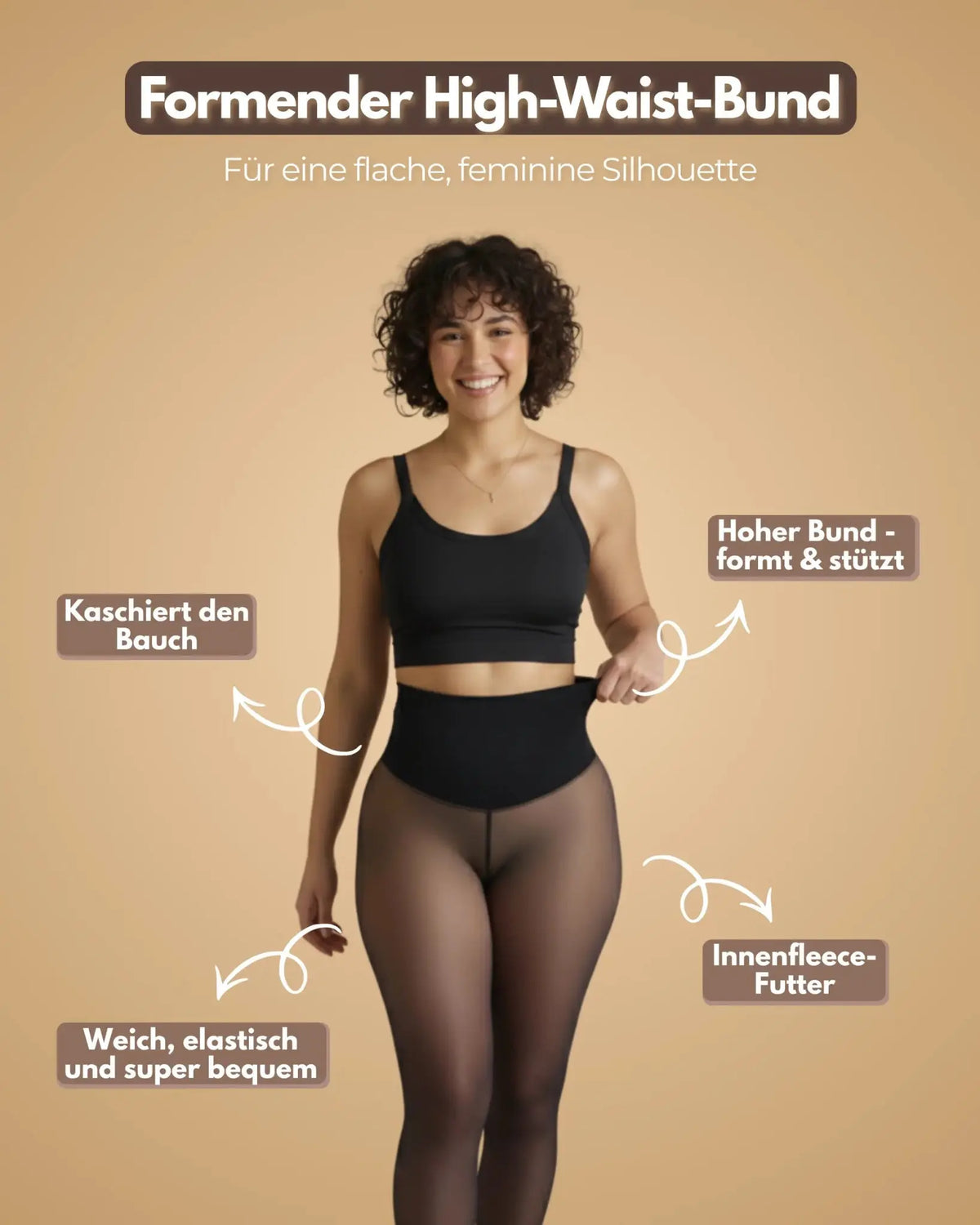 Fleecegefütterte Strumpfhose